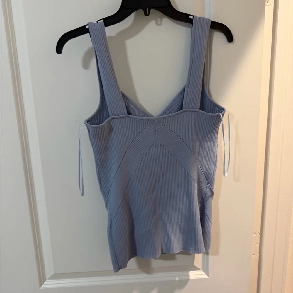 Halogen Soft Blue Ribbed Camisole - Picture 3 of 3
